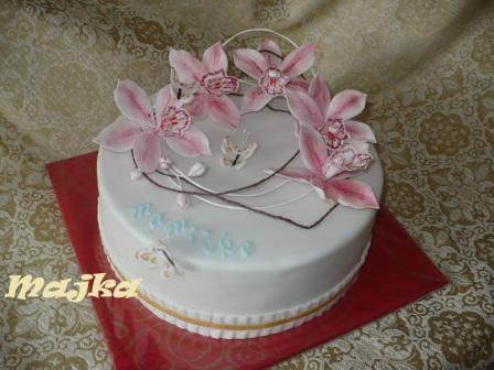 s orchideami, torta, Narodeninové torty, xara226, 1