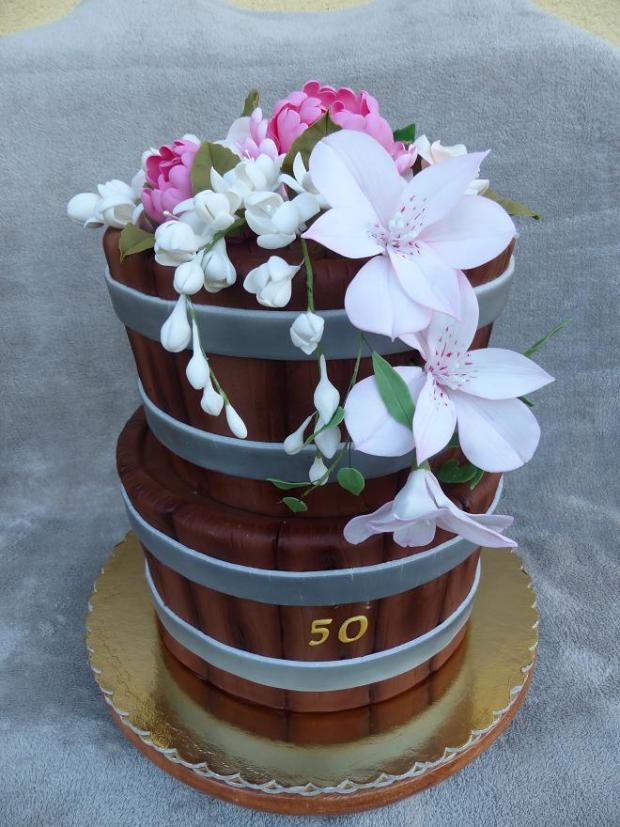 bedničky s kvetmi, torta, Narodeninové torty bedničky s kvetmi, torta, Narodeninové torty, Anna Š., 1