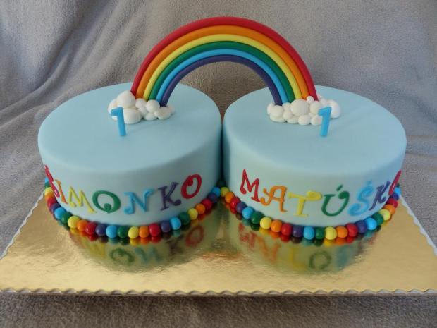 pre dvojičky, torta, Narodeninové torty pre dvojičky, torta, Narodeninové torty, Anna Š., 1