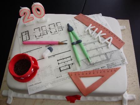 Pre budúcu architektku, torta, Narodeninové torty Pre budúcu architektku, torta, Narodeninové torty, Susua, 2