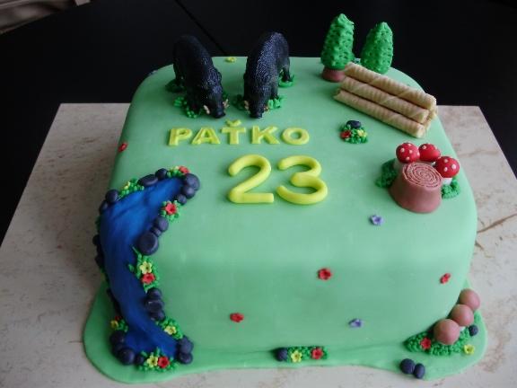 Pre milovníka lesa, torta, Narodeninové torty, Susua, 1