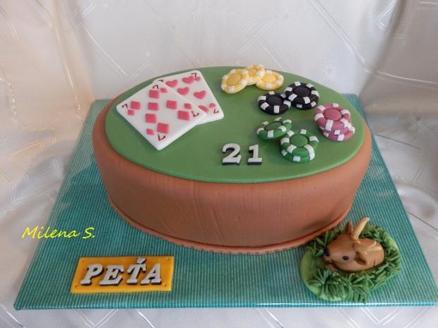 Poker, torta, Športové torty, Milinka, 1