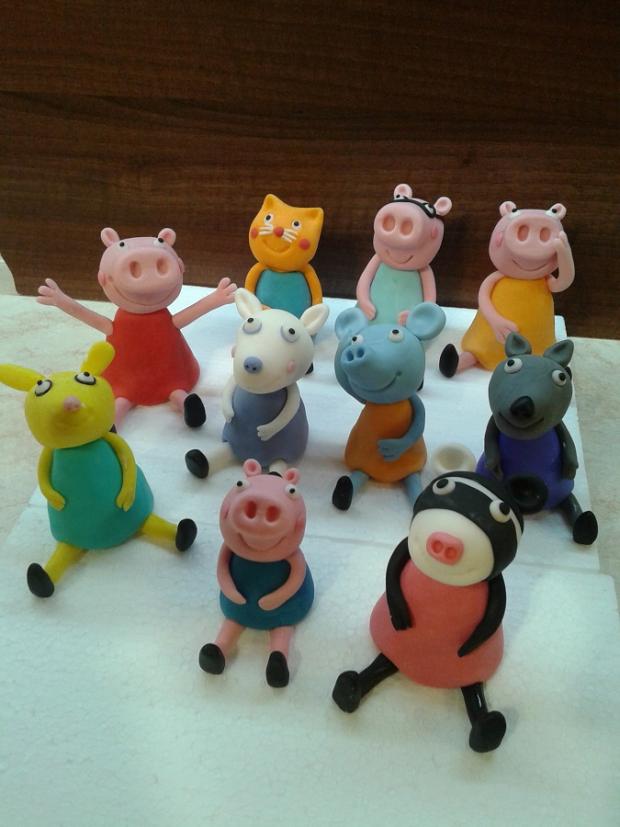 Peppa Pig, torta, Ozdoby na torty, Kadanka, 1
