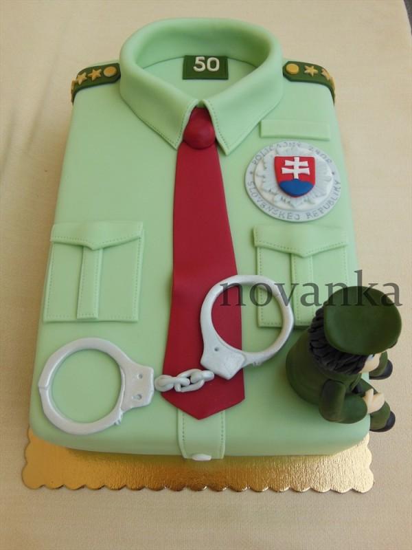 Pre policajta, torta, Narodeninové torty, novanka, 1