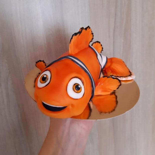 Rybička Nemo , návod, Postup na 3D torty Rybička Nemo , návod, Postup na 3D torty, LaylaA