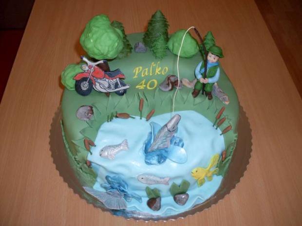 PRE RYBÁRA, torta, Narodeninové torty PRE RYBÁRA, torta, Narodeninové torty, Mária Vašová, 1