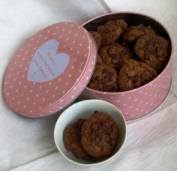 Čokoládové cookies, recept Čokoládové cookies, Recepty na drobné pečivo, Mariolka