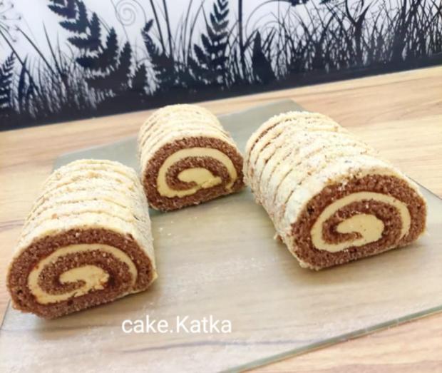 Orechovo mandľová roláda, recept Orechovo mandľová roláda, Recepty na zákusky, katarinalucanova