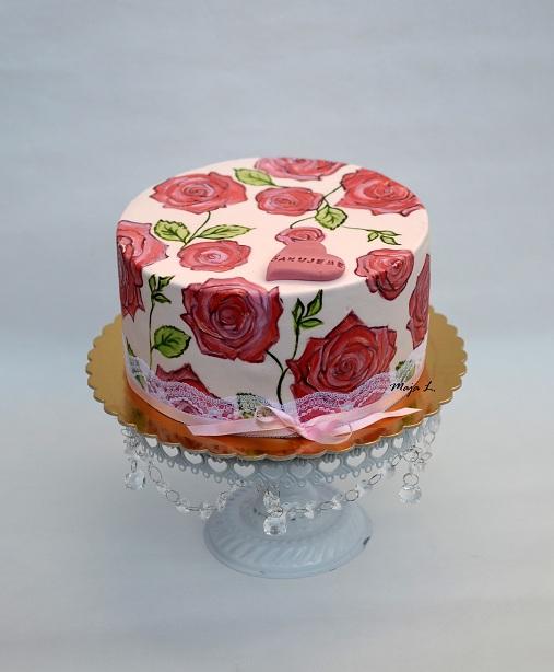 Ďakovná maľovaná, torta, Narodeninové torty, mayaL30, 1