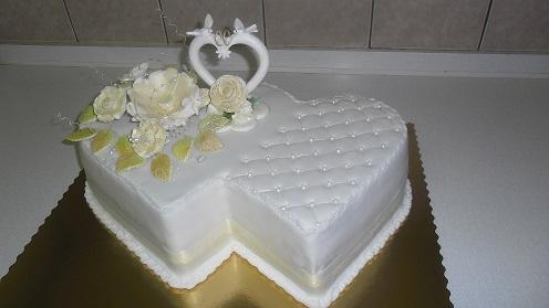 svadobné dvojsrdce, torta, Svadobné torty svadobné dvojsrdce, torta, Svadobné torty, Ivka29, 1