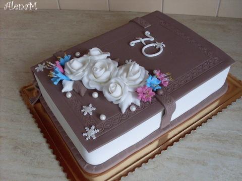 Narodeninová kniha, torta, Narodeninové torty Narodeninová kniha, torta, Narodeninové torty, AlenaM, 1