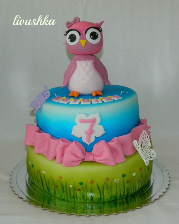 sovička, torta, Torty pre dievčatá sovička, torta, Torty pre dievčatá, livushka, 1