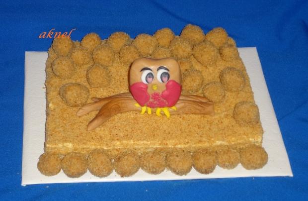 medovník se sovičkou, torta, Narodeninové torty, aknel, 1