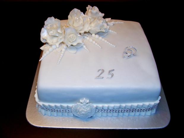 Strieborná svadba, torta, Svadobné torty Strieborná svadba, torta, Svadobné torty, darma35, 1