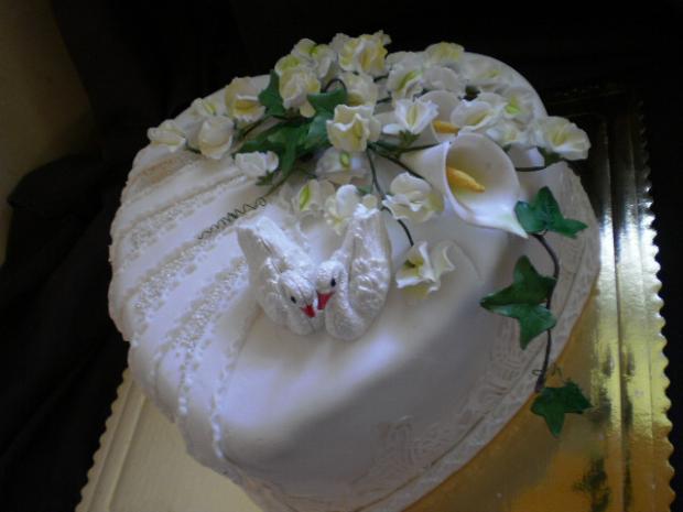 svadobne labute, torta, Svadobné torty svadobne labute, torta, Svadobné torty, merlin, 1