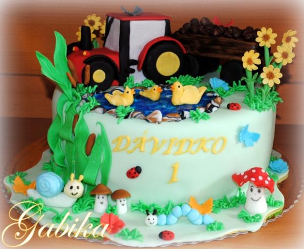 traktor, torta, Torty autíčka, vláčiky traktor, torta, Torty autíčka, vláčiky, Gabika.R, 1