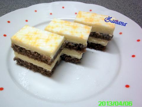 Tvarohové rezy, recept Tvarohové rezy, Recepty na zákusky, zana