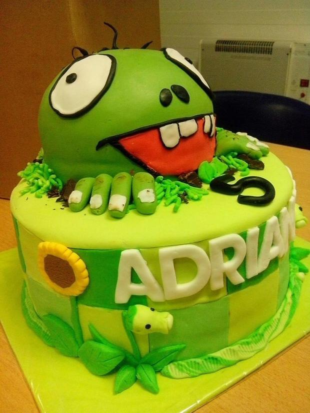 plants vs zombie, torta, Rozprávkové torty, zukatomeka, 2