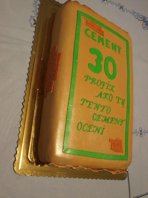 vrece cementu, torta, Narodeninové torty, Krizanova Anna, 1