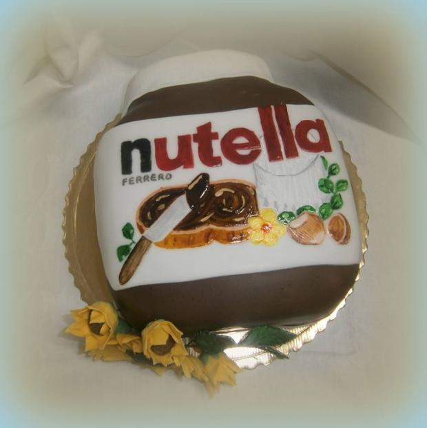 nutella ručne malovana-1x, torta, Narodeninové torty nutella ručne malovana-1x, torta, Narodeninové torty, majana75, 1