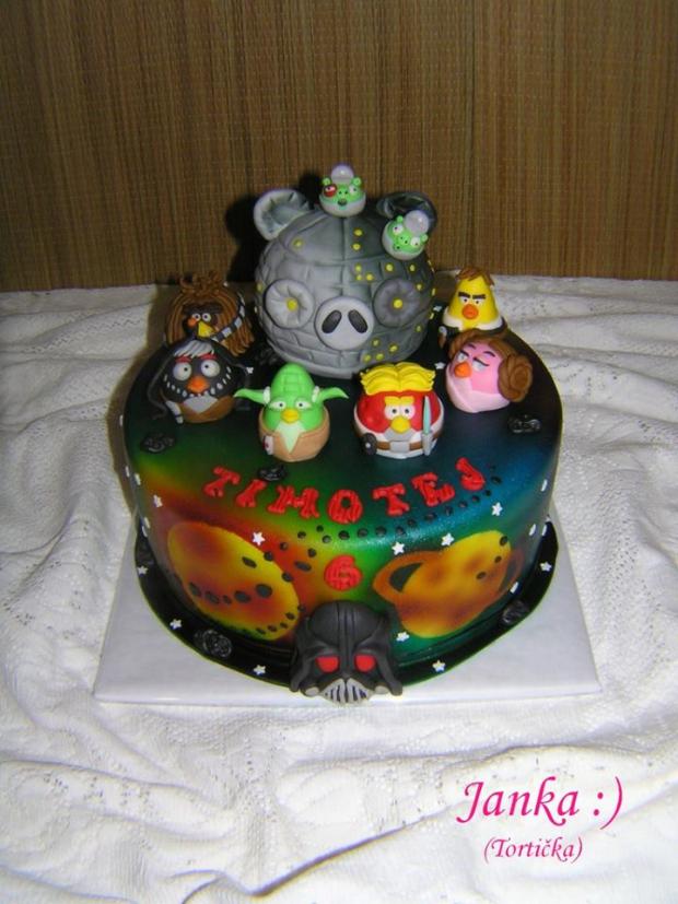 Angry birds - Star wars, torta, Rozprávkové torty Angry birds - Star wars, torta, Rozprávkové torty, -TORTICKA-, 1