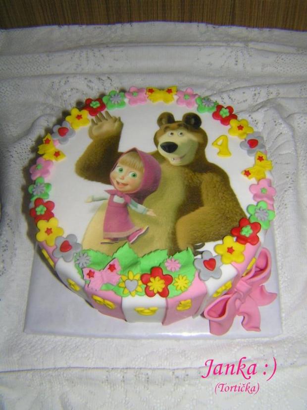 Masa a medveď, torta, Rozprávkové torty, -TORTICKA-, 1