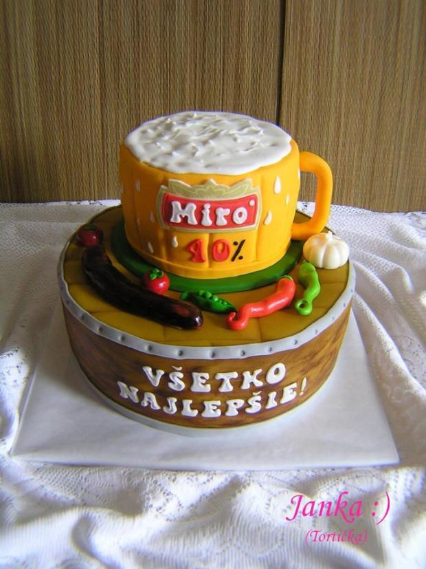 Pivo , torta, Narodeninové torty, -TORTICKA-, 1