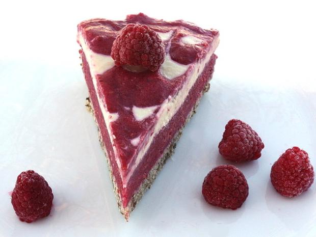 Malinová torta bez múky, cukru a pečenia, Recepty na torty, Kamila