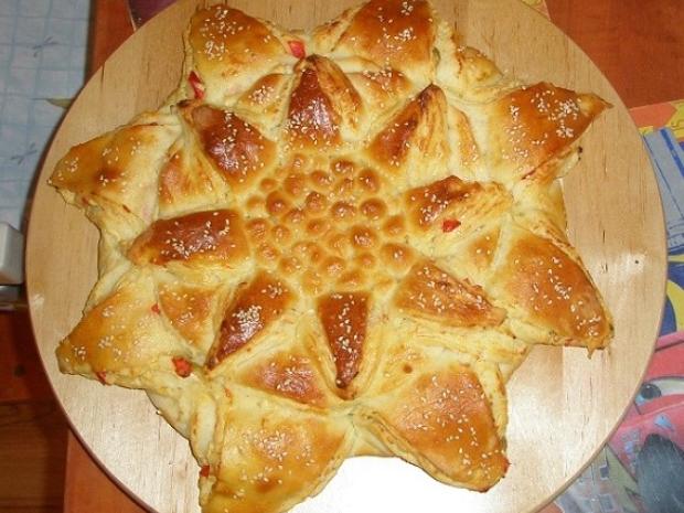 Tvarohová ruža, Recepty na slané pečivo a koláče, Katka1977