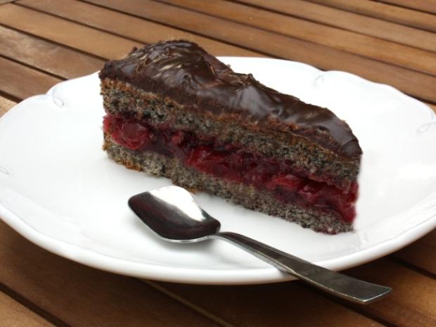 Višňovo-maková torta, Recepty na torty, Kamila