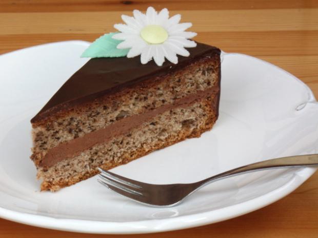 Orechovo-čokoládová torta , Recepty na torty, Kamila
