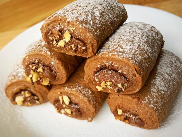 Mini čoko štrúdle, Recepty na zákusky, Frommykitchendotcom