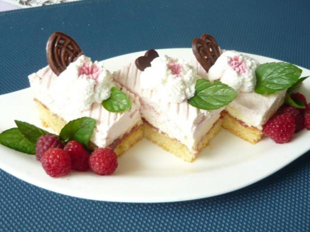 Malinové rezy s mascarpone, Recepty na zákusky, Valika475