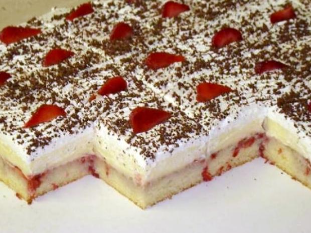 Luxusný jahodový rez, Recepty na zákusky, keli62