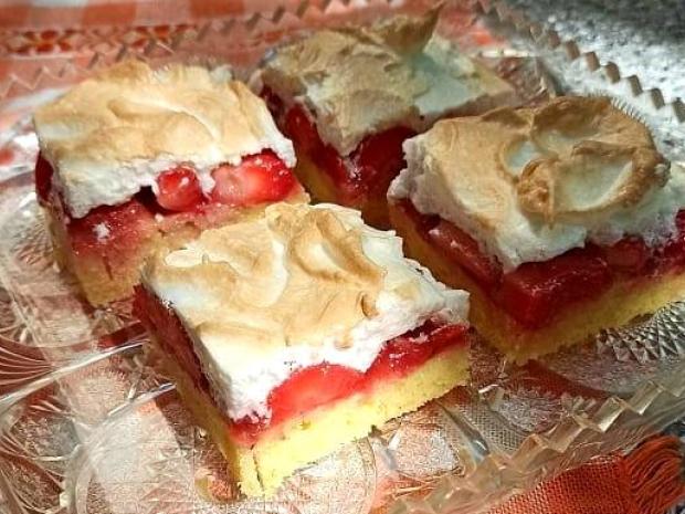Jahodový koláč so snehom, Recepty na koláče, evicka