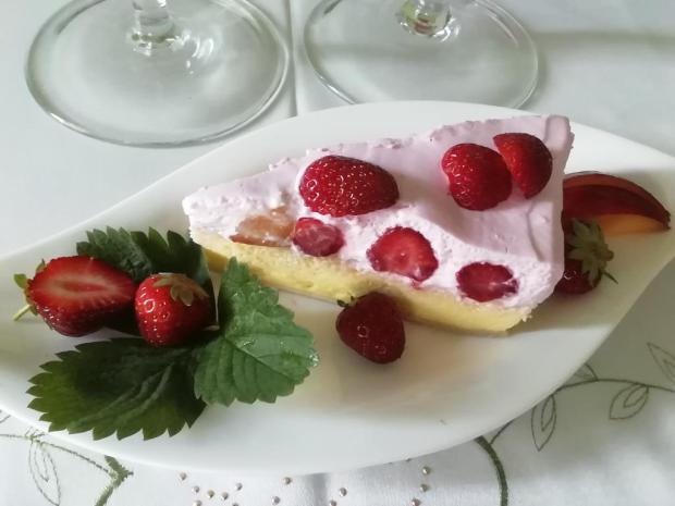 Tvarohový zákusok s ovocím, Recepty na zákusky, Oľga Birošová