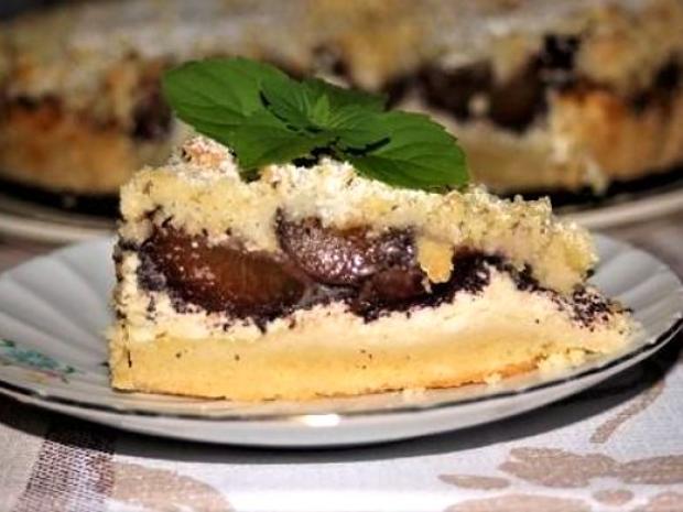 Sypaný tvarohový koláč so slivkami a makom, Recepty na koláče, melisa