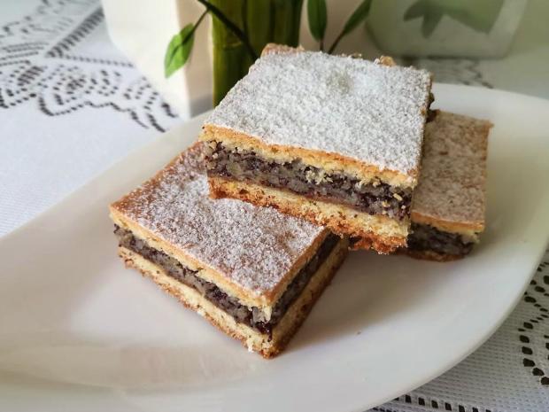 Jablkovo-makový zákusok, Recepty na zákusky, Oľga Birošová