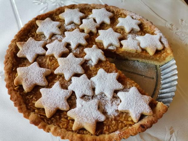 Krehký jablkový zákusok, Recepty na zákusky, Oľga Birošová