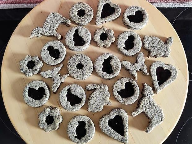 Makové linecké koláčiky, Recepty na drobné pečivo, cookerka