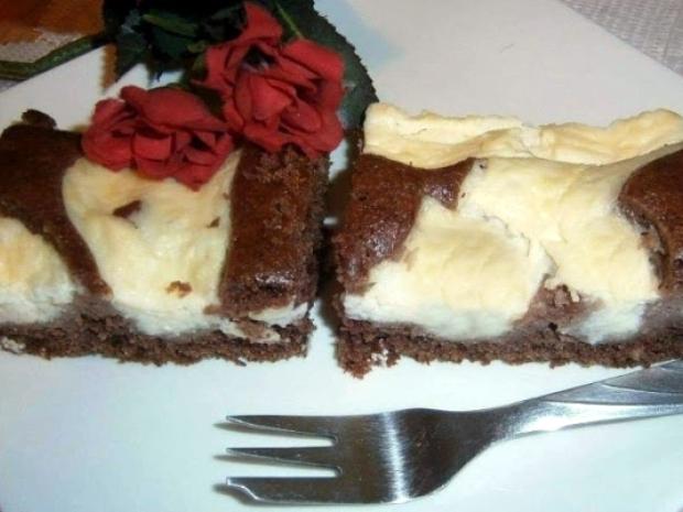 Kakaový koláč s tvarohom, Recepty na koláče, Vlasta Dorisa