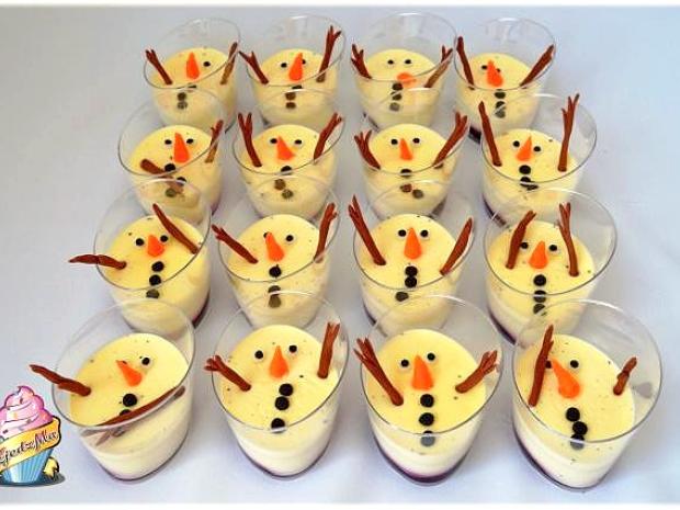 Roztopený Olaf z Frozen v pohári, Recepty na nepečené zákusky, zjedz ma