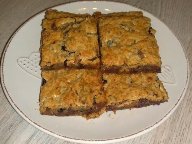 Čokoládovo brusnicové blondies, Recepty na koláče, Mariolka