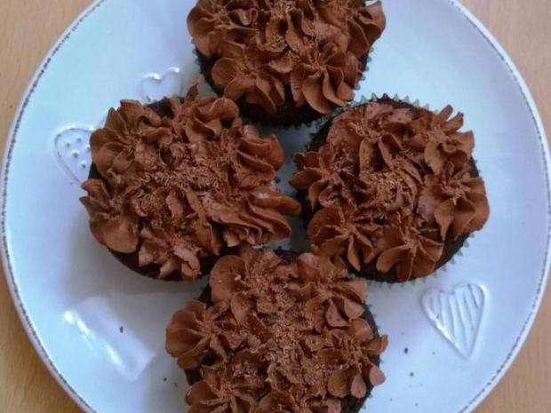 Čokoládové cupcakes s čokoládovým krémom , Recepty na muffiny, Mariolka