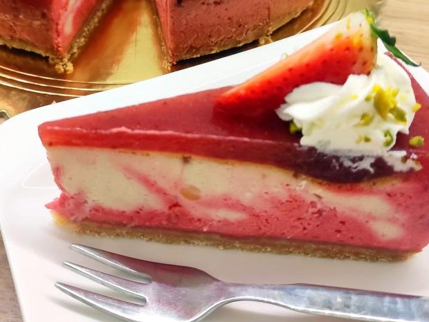 Svieži jahodový cheesecake, Recepty na torty, katarinalucanova
