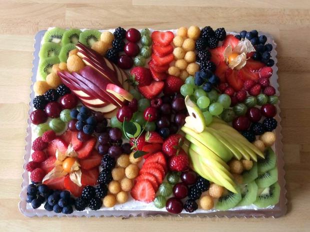 Svieža ovocná torta s tvarohom a kyslou smotanou, Recepty na torty, Martuška 123