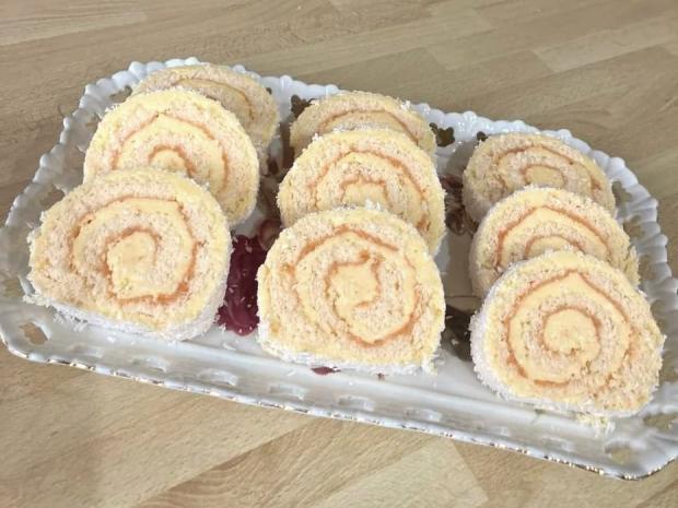 Kokosová roláda , Recepty na zákusky, Martuška 123