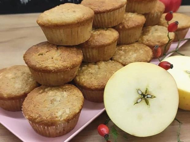 Jablkové muffiny, Recepty na muffiny, katarinalucanova