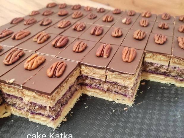 Orechovo-vanilkové rezy, Recepty na zákusky, katarinalucanova