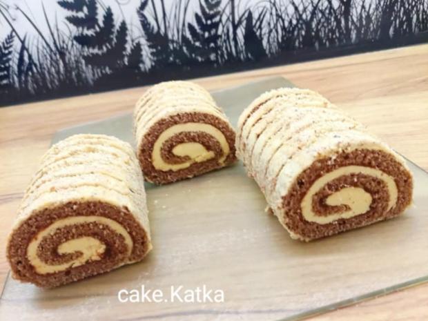 Orechovo-mandľová roláda, Recepty na zákusky, katarinalucanova